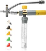 M MINGLE Mini Foam Cannon for Pressure Washer, Magnetic Foam Cannon with Dual Connector, Undiluted Foam Blaster with 5 Nozzle Tips, 1/4 Inch Quick Connect