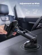 Lamicall Car Phone Mount - [Strongest Military-Grade Suction Cup] 360° Rotation Phone Holders for Your Car Quick Release Adjustable Phone Mount for Car Dashboard for iPhone 17 16 Pro Max Galaxy Truck - Image 8