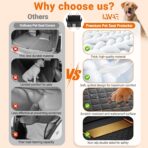 Dog Seat Cover for Back Seat, Hard Bottom Back Seat Extender Holds 500 lbs, Waterproof & Nonslip Car Hammock for Large Pets, Comfortable Travel Seat Protector for SUV and Sedan - Image 4