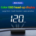 Heads up Display for Cars Car HUD M4, Digital Speedometer for Car OBD2 Speedometer with Speed, Voltage, Water Temperature, etc., Suitable for Some Vehicles' speedometers after 2009 - Image 2