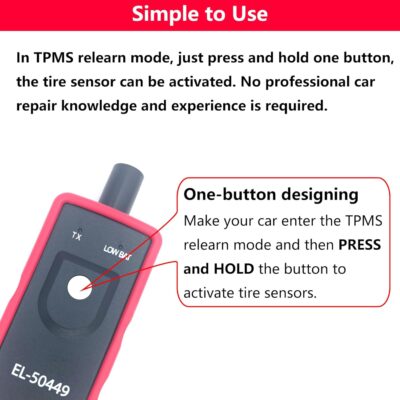 Upgraded Ford TPMS Relearn Tool Ford TPMS Reset Tool TPMS Programming Tool Tire Pressure Sensor Reset Train Tool for Ford Lincoln Mercury F150 Focus Kuga Mustang Transit Taurus Edge Escape TPMS Tool - Image 3