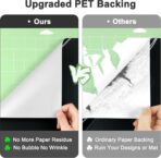 Black Permanent Vinyl - Glossy Black Adhesive Vinyl Roll for All Cutting Machine, Permanent Outdoor 12" x11FT for Decor Sticker, Car Decal, Scrapbooking, Signs, Glossy & Waterproof - Image 3