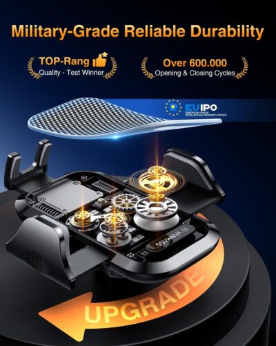 VANMASS 2026 Phone Holders for Your Car Ultimate Military-Grade Car Phone Holder Mount【Patent & Safety Certs】Upgraded Shockproof Truck Air Vent Phone Mount for iPhone 17 Pro Max 16 15 Samsung Android - Image 4