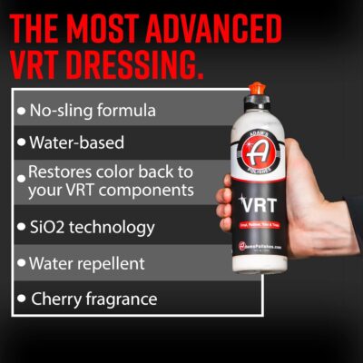 Adam's Silica Infused VRT Tire & Trim Dressing - Durable UV Protection and Water Repellent - Leaves a Crisp Freshly Detailed Look - Dress Tires or Trim Without Worry of Slinging (2-Pack) - Image 2