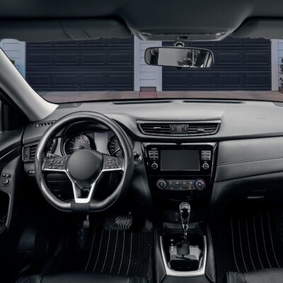 SEG Direct Flat Bottom Steering Wheel Cover Carbon Fiber, D Shaped Car Wheel Cover 14 1/2-15 in. (37-39 cm), Black Microfiber Leather with Carbon Fiber Pattern - Image 7