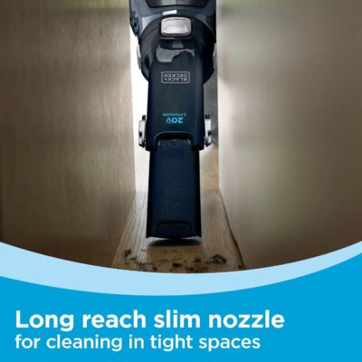 BLACK+DECKER dustbuster 20V Hand Vacuum Cordless Rechargeable, Car Vacuum Portable, Powerful Suction AdvancedClean Hand Vac with Extendible Crevice Tool, Flip-Up Brush and Charging Base (BDH2000L) - Image 3