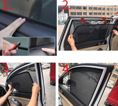 Car Sun Shade Side Window Shade for Tiggo 7 2020-2024 Baby UV Protection Magnetic Curtain Sunshade Auto Accessories Foldable(Front+Rear 4pcs) - Image 7