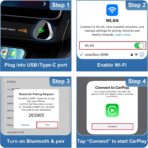 2026 Wireless Carplay Adapter, Universal for Apple iPhone & Android, Plug & Play, Portable Design with USB-A/Type-C Port - Image 7