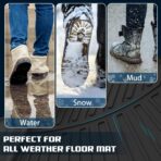 Floor Mats for Honda Pilot 2023 2024 2025 2026 All Weather Protection TPE Rubber Floor Liners for 2023-2026 Honda Pilot Accessories, Odorless Anti-Slip, 1st, 2nd & 3rd Row, Black - Image 7