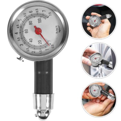 Didiseaon High-Precision Dial Tire Pressure Gauge for Cars and Motorcycles Digital Display, Portable Car Pressure Monitor Tool in Protective Plastic Case for Accurate Tire Testing - Image 6
