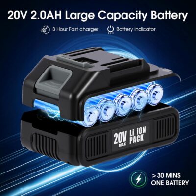 26pcs Car Cleaning Kit, Gray Interior Detailing Kit with High Power Vacuum Portable Cordless, Handheld Vacuum Cleaner for Home, Car, Pet Hair, Keyboard, Complete Auto Accessories for Gift - Image 3