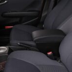 YJYWZH Armrest Box for Honda Fit Jazz 2002-2008 Car Arm Rest Seat Center Storage Box Consoles Double Layer with 3 USB Ports (Black with Black Thread) - Image 6