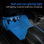 KUNGKIC Car LED Lights Interior for Toyota GR86 Subaru BRZ 2021 2022 2023 204 2025 Under Dash LED Lights Foot Light Car Accessories DC 12V (Blue) - Image 4