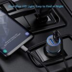 Fast USB Car Charger for Samsung Galaxy A56/A55/A54/A53/A50/A17/A16/A15/A14/S26/S25/S24/S23/S22/S21 Plus/Ultra/Note 20/A21/A31/A51 Quick Charge 3.0 Dual USB Rapid Car Charger with Type C Cable 3.3ft - Image 5