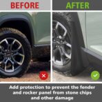 Muslogy Mud Flaps Splash Guards Compatible with 2025 2026 Chevrolet Equinox Accessories All Weather Fender Guard Mudguards Sediment Protection Front & Rear 4PCS Fit Equinox LT RS ACTIV(Won't Fit EV) - Image 6