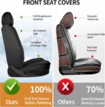 Fit Civic Car Seat Covers Compatible with Honda Civic 2022 2023 2024 2025 2026 Sport, Sport Touring, EX, EX-L, LX, Touring, Model-Full Coverage Breathable Leather (Full Set,Black) - Image 8