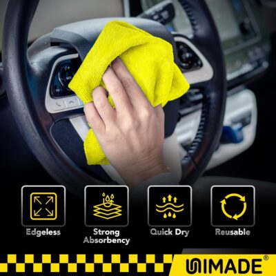 Microfiber Cleaning Cloth, 24 Pack Reusable Microfiber Towels for Cars Lint Free Cleaning Shop Towel Rags for Home Kitchen Automotive Bar Mechanic Restaurant Garage, 11"x 12", Multicolor - Image 6