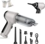 Car Vacuum Cleaner, 15000Pa Handheld Cordless Rechargeable Wet & Dry Vacuum, 120W High Power for Car, Pet, Home, Office Cleaning, Washable HEPA Filter, Multi-Nozzles