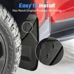 4PCS Mud Flaps Fit for 2024 2025 2026 Toyota Tacoma, Front & Rear Splash Guards, Custom Fit Mud Guards, No-Drill Installation, All-Weather Protection, Tacoma Accessories - Image 2