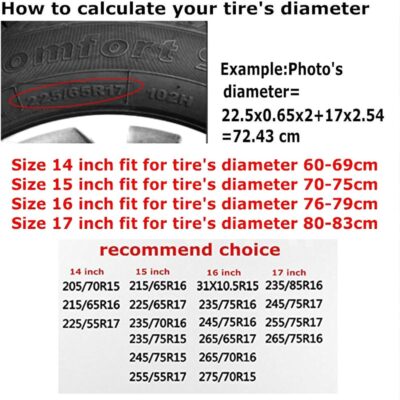 Starry Night Spare Tire Cover Wheel Protector Universal Fit for 14 Inch Tires for RV SUV Truck Camper Travel Trailer - Image 6