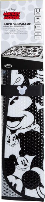 Plasticolor 003689R01 Mickey Mouse Expressions Accordion Style Car Truck SUV Front Windshield Sunshade - Image 3