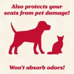 Lusso Gear Car Seat Protector for Baby Car Seat - Thick Padding - Seat Protector Under Baby Car Seat with 2 Mesh Storage Pockets - Black Waterproof Baby Car Seat Protector - Non-Slip Padded Backing - Image 9