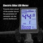 Electric Bike LCD Display, 5 Pin E Scooter M5 Panel Meter Screen with Waterproof Connector, E Bike Display Meter Control Panel Screen Suitable for 31.8 22.2mm Handlebar Electric Bike(No. 2 Protocol) - Image 6