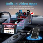 AI Box Wireless CarPlay & Auto Adapter - Plug & Play, Dual-Band WiFi, Bluetooth 5.4, 4K Video Support, Android 13.0 System, Compatible with Factory CarPlay & Android Auto （4GB RAM+32GB ROM） - Image 4