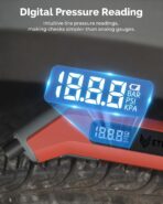 ETENWOLF T300 Digital Tire Pressure Gauge 3-200 PSI, Industrial Tire Gauge Calibrated to ANSI B40.7 Grade 2A(Plus-Minus 0.5%), Replaceable AAA Batteries (Vivid Orange) - Image 6