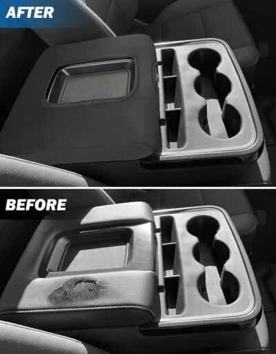 JOYTUTUS Center Console Cover Compatible with Silverado Sierra 2014 2015 2016 2017 2018 Jump Seat, Neoprene Arm Rest Armrest Cover for Car, Durable Middle Console Cover Replacement for Trucks - Image 4
