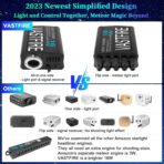 Twinkle & Meteor Starlight Headliner Kit for Car 0.03in x 9.8ft 750 Strands for Ambient Interior Decor 16W RGBW Fiber Optic Star Light Engine, 200 White Shooting Stars - Image 3