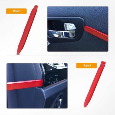 GOOACC 5 PCS Nylon Auto Trim Removal Tool Kit No-Scratch Removal Tool Kit for Car Panel & Audio Dashboard Dismantle Red - Image 5