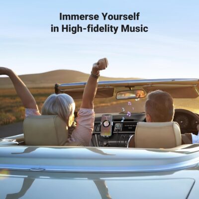 UGREEN Bluetooth 5.4 Aux Car Adapter, [Enhanced Connection & Noise Cancellation], Bluetooth Aux Receiver with Nylon Braided Cable, Plug & Play for Car Music/Hands-Free Calls/Stereo Audio - Image 6