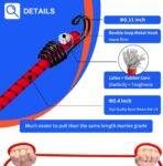 Hlogree 2PCS Car Cover Gust Straps Wind Protector,Bungee Cords Hook Clips Kit Hold Tarp Tie Down from Blowing Off in High Winds-Universal Fit for Most Cars,Sedans,SUVs,Trucks,Vans and More-Red - Image 7