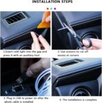 Interior Car Strip Lights, Goodream USB Music Sync Multicolor Multiple Modes LED Fiber Optic Light Ambient Neon Wire Lighting Kits for Sedan Truck SUV Accessories Center Console Dashboard - Image 6