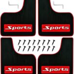 Universal Mud Flaps for Cars & Sedans - 4PCS Short (10.6"x9") Classic Splash Guards, Drill-Mount Installation with Tools & Screws