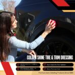 GOLDEN SHINE Tire & Trim Gel Dressing, 16 Ounce Bottle Shines and Protects Tires, Rubber and Exterior Trim, 16016 - Image 8