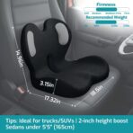 Trucker Seat Cushion, Car Seat Cushions with Lumbar Support Pillow, Ergonomic L-Shaped Orthopedic Memory Foam Pad for Long Driving Back Pain Sciatica Relief, Drivers Office Workers (Black+Mesh Cloth) - Image 2