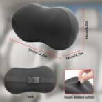 2 Pack Car Neck Pillow, Breathable Neck Support Pillow for Driving, Soft Memory Form and Ergonomic Design Fits Most Cars SUV Sedan Home Office (Black) - Image 5