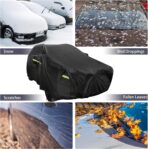 SUV Car Cover for Toyota RAV4, Custom Fit Waterproof All Weather Full Exterior Cover Rain Snow UV Protection Cover with Door Zipper - Image 4