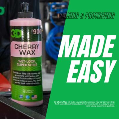 3D Cherry Wax – Liquid Carnauba Show Car Wax with Synthetic Polymers | Deep Gloss Finish | Easy Wipe-Off | Slick Shine | Fast Application | Made in USA |16 oz - Image 8