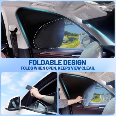 Car Window Shades Intended for Subaru Outback 2020-2025, Privacy Window Covers 8PCS for Side, Rear & Windshield, Car Shield Sunshade for Privacy Protection, Heat Blocking, Camping and Parking - Image 6