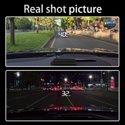 W2 General Motors HUD Head-Up Display - USB-Powered GPS Speedometer, Windshield Projector, Auto Brightness Sensor, Compatible with All Vehicles for Easy Installation (No OBD Required)(White) - Image 7