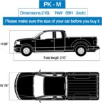 10 Layers Truck Cover Waterproof All Weather. Pickup Truck Cover Rain UV Protection. Length: Up to 210 inches, Universal Fit Most Regular Cab Short Box Ford F100 Chevy C10 S10 Ram 150 250. - Image 5