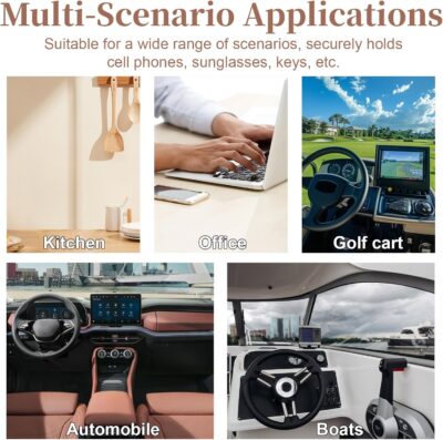 Dash Mat for Car, Anti Slip Dashboards Mat, 10.8" x 6.4" Dashboard Sticky Pads, Car Dash Non Slip Mat, Dashboard Accessories for Cell Phone, Sunglasses, Keys Electronic Devices - Image 7