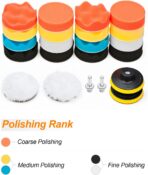 Petutu Car Foam Drill Polishing Pad Kit 22 PCS, 3 Inch Buffing Pads - Image 8