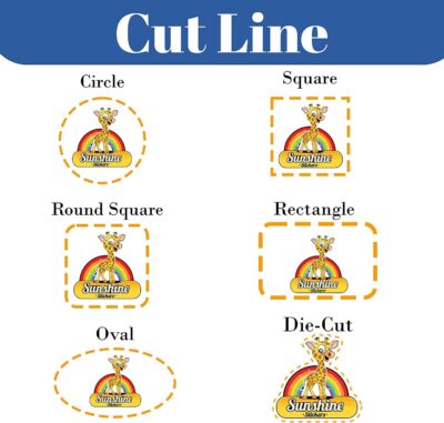 Custom Waterproof Vinyl Stickers with Your Image Photo Text or Logo | Personalized Dishwasher Safe Label for Business Logo - Image 3