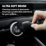 7PCS Car Detailing Brush Set, Ultra Soft Boars Hair Car Interior Detailing Brushes, Car Interior Detailing Kit, Car Cleaning Gel Supplies Kit, Car Dust Brush, Car Accessories for Truck, Suv, Interior - Image 6