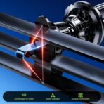 25W Qi2.2 Wireless Car Charger, Magnetic Phone Holder with RGB Light and Ice Cooling, Car Mount Charger 360°Rotation for Air Vent, Fast Charger for iPhone 17 Max Plus 16 15 14 13 12 Air Pro - Image 3