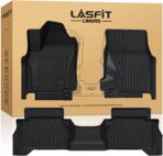 LASFIT Floor Mats for Toyota Tacoma 2024 2025 2026 Double Cab Auto Tran (Not fit Hybrid) All Weather Floor Liner for Tacoma TRD/SR/SR5/limited TPE Custom Fit Car Mats Front&Rear 2 Row Mats